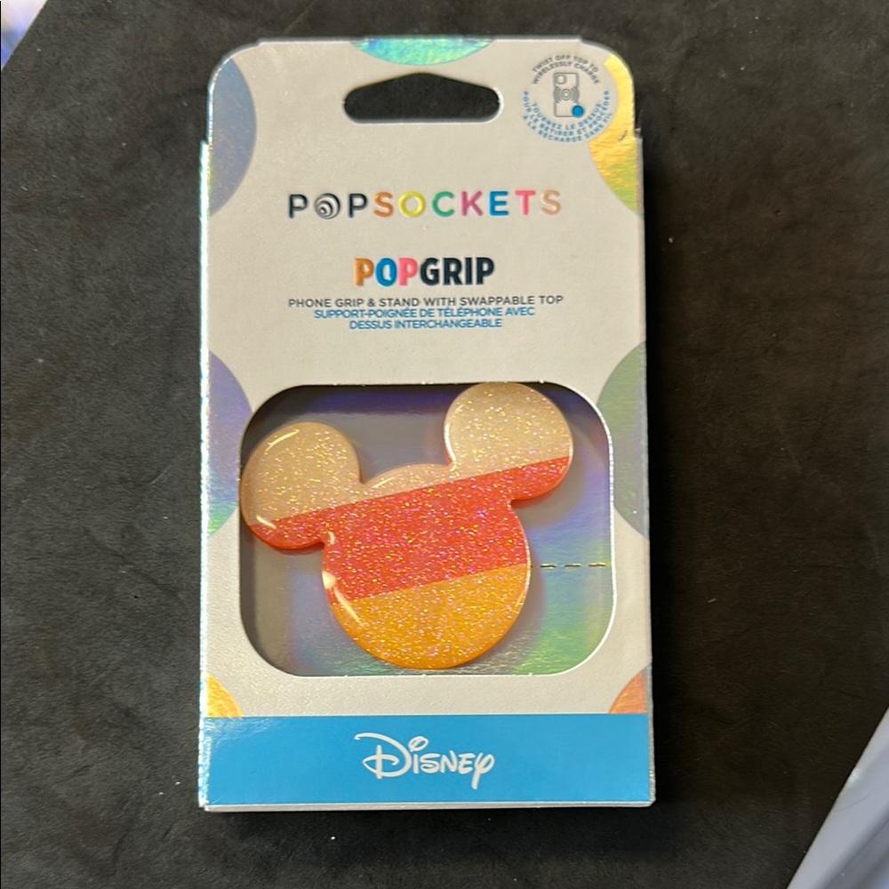 Disney Orange and Yellow Phone Grip Accessory